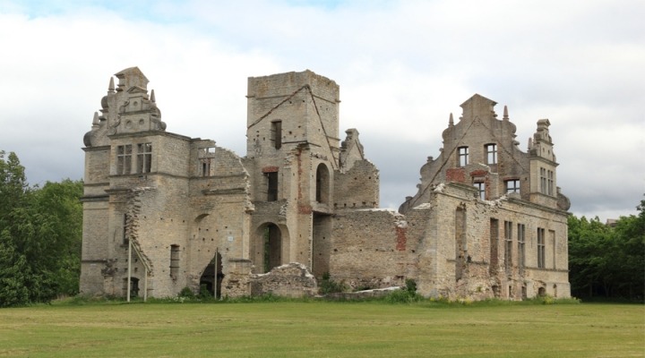 ancient ruins of an estonian castle