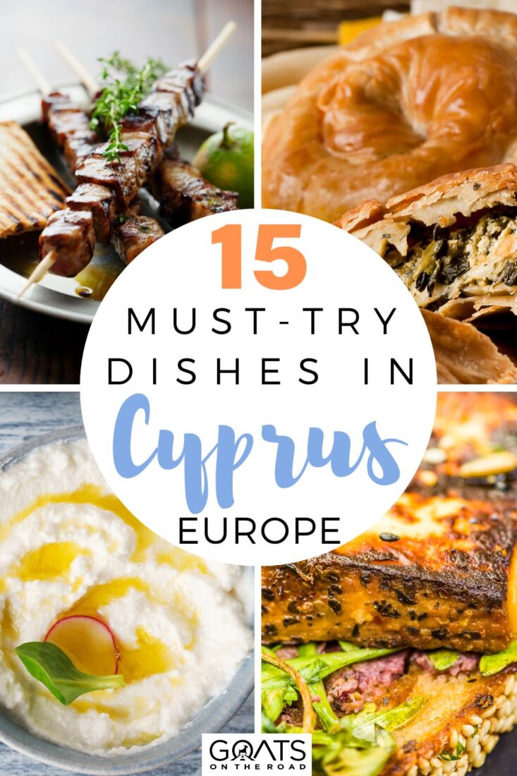 A variety of must-try dishes in Cyprus.